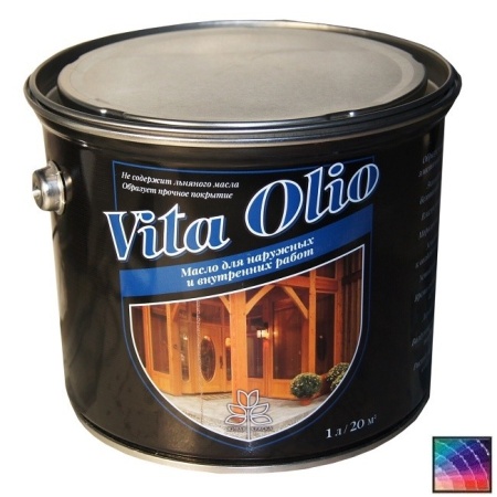 Масло VITA OLIO для наружных работ (фасадное) бесцветное, 5л