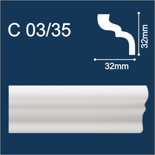 03/35 Плинтус 35*35