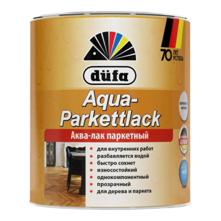 Dufa Лак AQUA-PARKETTLACK глянцевый (блестящий)  750мл