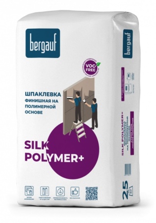 Шпаклевка полимерная BERGAUF Silk Polymer+, 25 кг, (48 шт/пал.)
