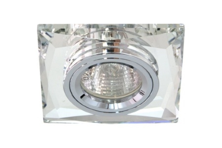 Светильник потолочный 8150-2 MR16 50W G5.3 серебро + серебро