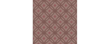 VT\B607\1336 Декор Агуста 1 розовый матовый 9,8x9,8x0,7