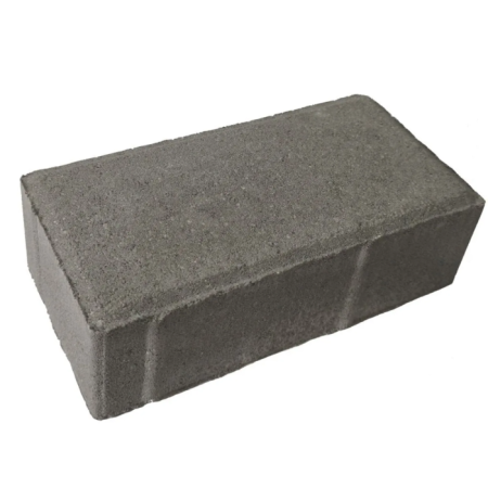 Плитка тротуарная, бетонная, Кирпичик 200*100*50, серый (528 шт/под., 10,56 м2)