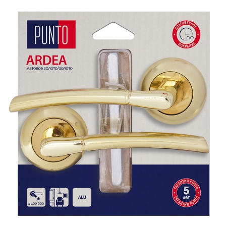Ручка Punto (Пунто) раздельная LM/A R.TL54.ARDEA/HD SG/GP-4 матовое золото/золото
